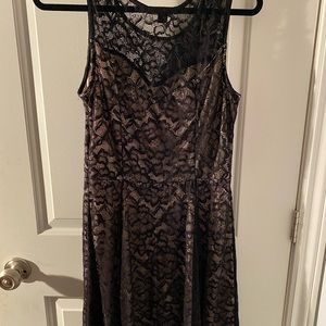 Black lace dress